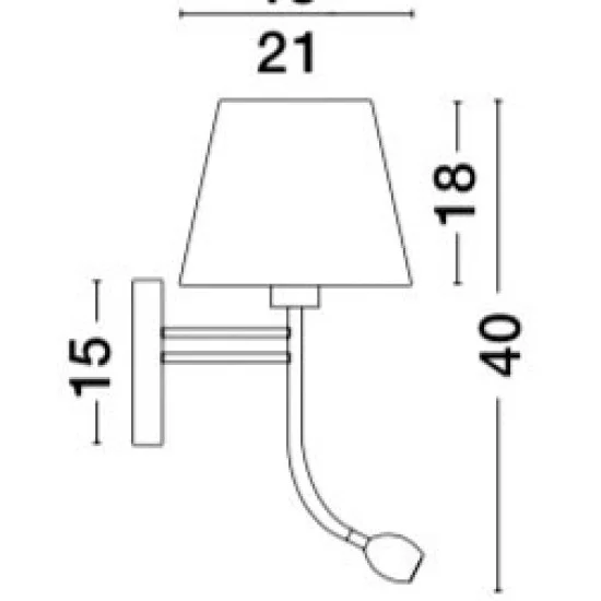 Seinavalgusti Valencia 8127401 - Valgustus Luminance'ilt