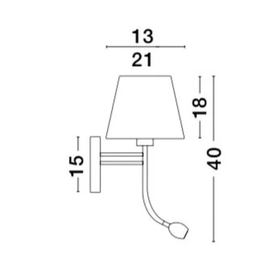 Seinavalgusti Valencia 8127402 - Valgustus Luminance'ilt