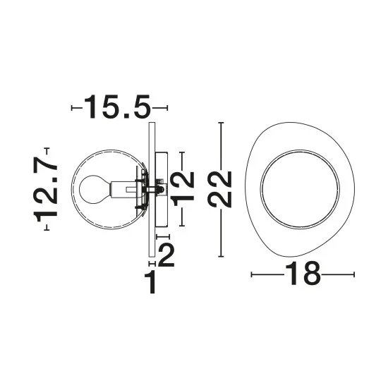 Seinavalgusti Marg 9001130 - Valgustus Luminance'ilt