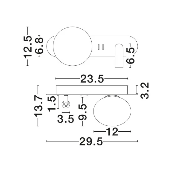 Seinavalgusti Noble 9002107 - Valgustus Luminance'ilt