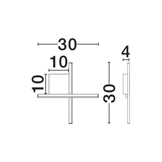 Seinavalgusti Cross 9006082 - Valgustus Luminance'ilt