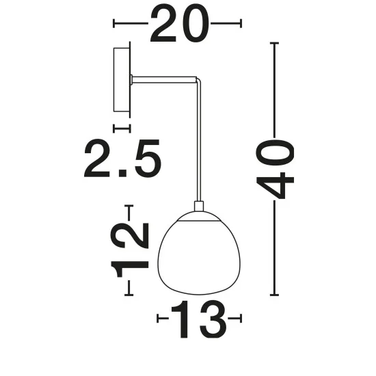 Seinavalgusti The Egg 9009262 - Valgustus Luminance'ilt