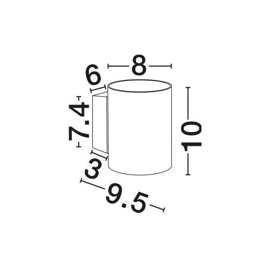 Seinavalgusti Dazle 9011331 - Valgustus Luminance'ilt