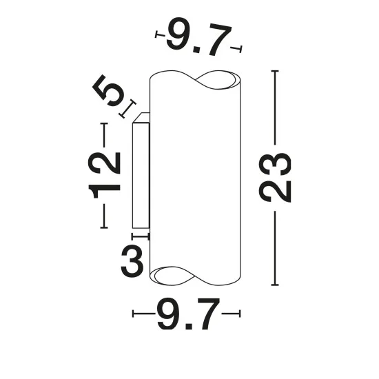 Seinavalgusti Sarin 9056130 - Valgustus Luminance'ilt