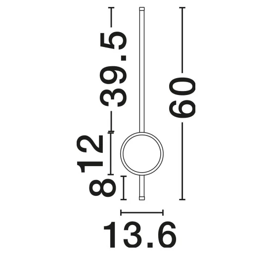 Seinavalgusti Clock 9061426 - Valgustus Luminance'ilt
