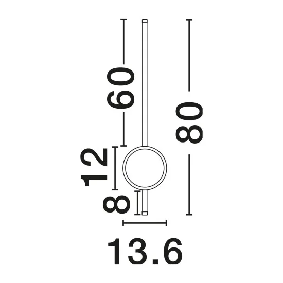 Seinavalgusti Clock 9061428 - Valgustus Luminance'ilt