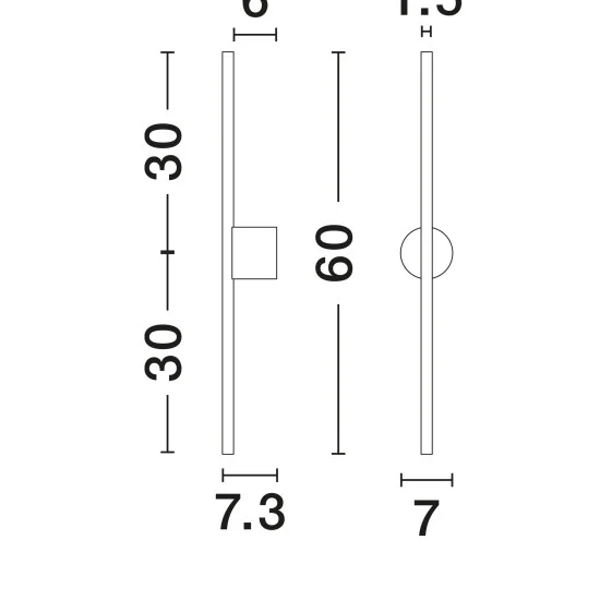 Seinavalgusti Aden 9081102 - Valgustus Luminance'ilt