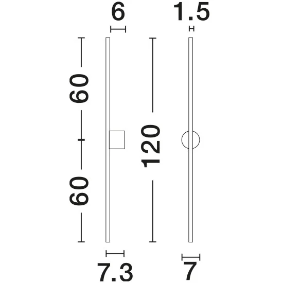Seinavalgusti Aden 9081103 - Valgustus Luminance'ilt
