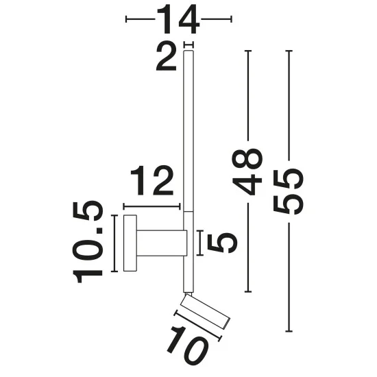 Seinavalgusti Handy 9182812 - Valgustus Luminance'ilt