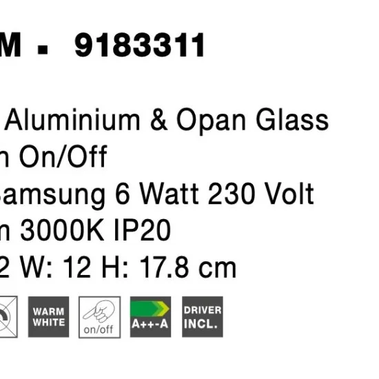 Seinavalgusti Room 9183311 - Valgustus Luminance'ilt