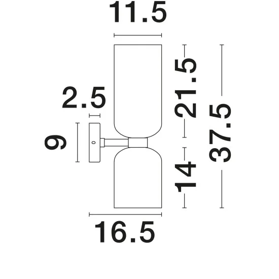 Seinavalgusti Palmer 9241110 - Valgustus Luminance'ilt