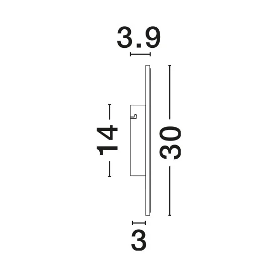 Seinavalgusti Nevo 9248150 - Valgustus Luminance'ilt
