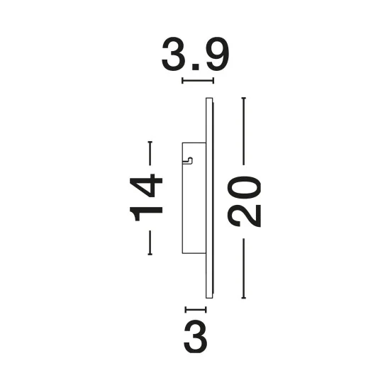 Seinavalgusti Nevo 9248160 - Valgustus Luminance'ilt