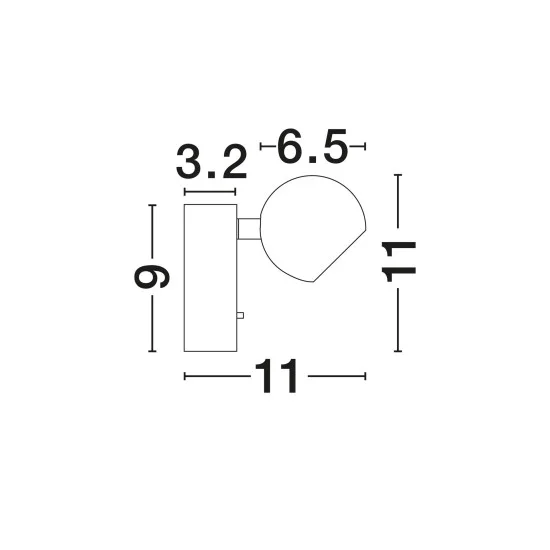 Seinavalgusti Sfera 9540255 - Valgustus Luminance'ilt
