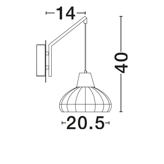 Seinavalgusti Fado 9586530 - Valgustus Luminance'ilt