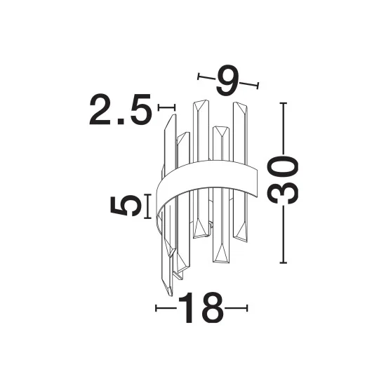 Seinavalgusti Crown 9695220 - Valgustus Luminance'ilt