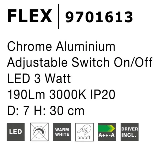 Seinavalgusti Flex 9701613 - Valgustus Luminance'ilt