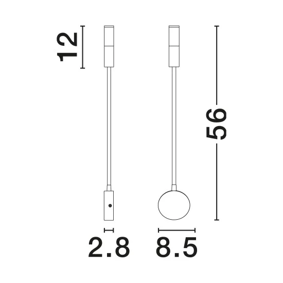 Seinavalgusti Sonica 9701621 - Valgustus Luminance'ilt