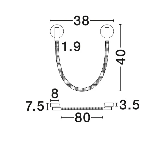 Seinavalgusti Ilane 9780101 - Valgustus Luminance'ilt