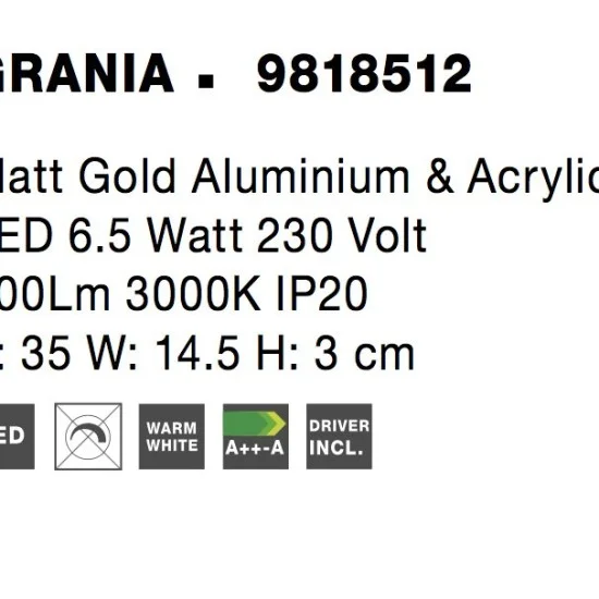 Seinavalgusti Grania 9818512 - Valgustus Luminance'ilt