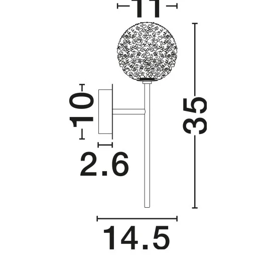 Seinavalgusti Mirano 9960271 - Valgustus Luminance'ilt