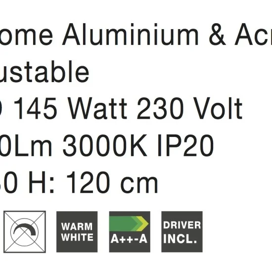 Rippvalgusti Aria 17222004 - Valgustus Luminance'ilt