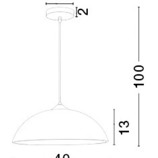 Rippvalgusti Vinca 600822 - Valgustus Luminance'ilt