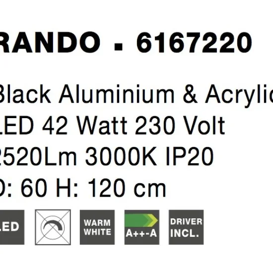 Rippvalgusti Rando 6167220 - Valgustus Luminance'ilt