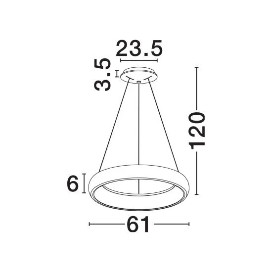 Rippvalgusti Albi 8105602 D - Valgustus Luminance'ilt