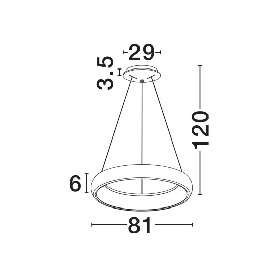 Rippvalgusti Albi 8105603 D - Valgustus Luminance'ilt