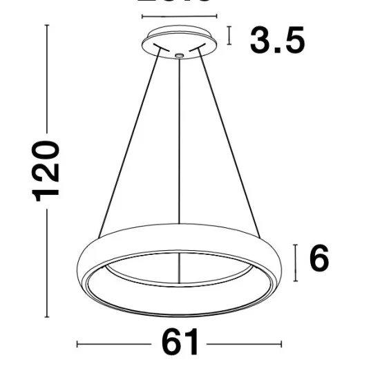 Rippvalgusti Albi 8105608 - Valgustus Luminance'ilt