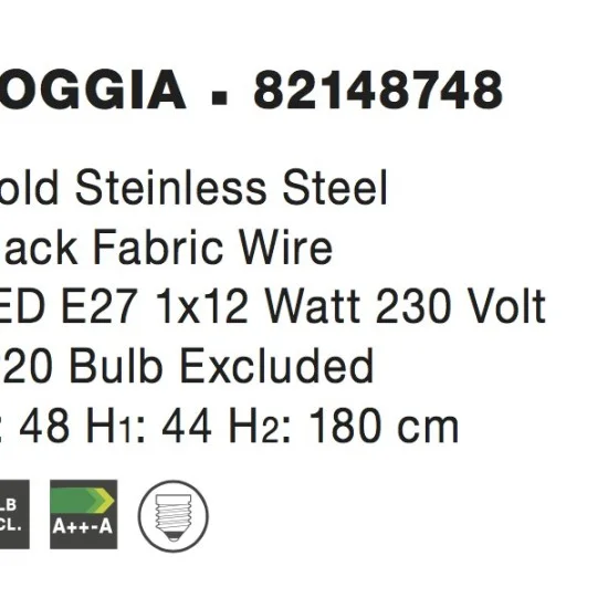 Rippvalgusti Foggia 82148748 - Valgustus Luminance'ilt