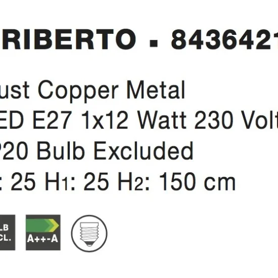 Rippvalgusti Eriberto 8436421 - Valgustus Luminance'ilt