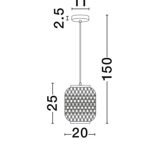 Rippvalgusti Asma 9001114 - Valgustus Luminance'ilt