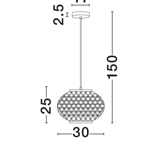Rippvalgusti Asma 9001115 - Valgustus Luminance'ilt