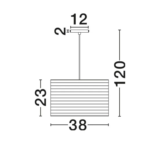 Rippvalgusti Linnet 9001140 - Valgustus Luminance'ilt