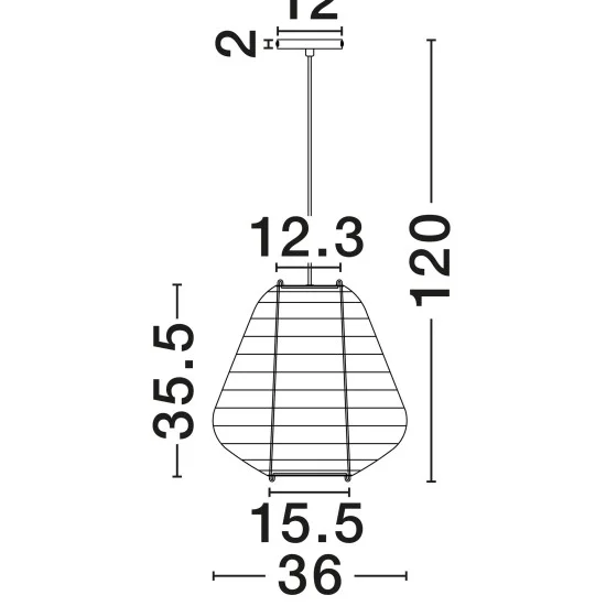 Rippvalgusti Linnet 9001144 - Valgustus Luminance'ilt