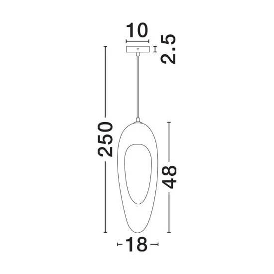 Rippvalgusti Tempus 9002669 - Valgustus Luminance'ilt