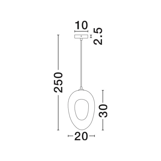Rippvalgusti Tempus 9002685 - Valgustus Luminance'ilt