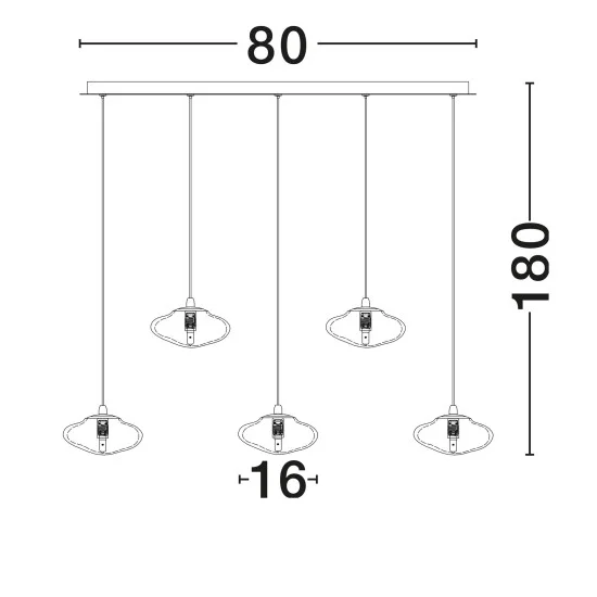 Rippvalgusti King 9006050 - Valgustus Luminance'ilt