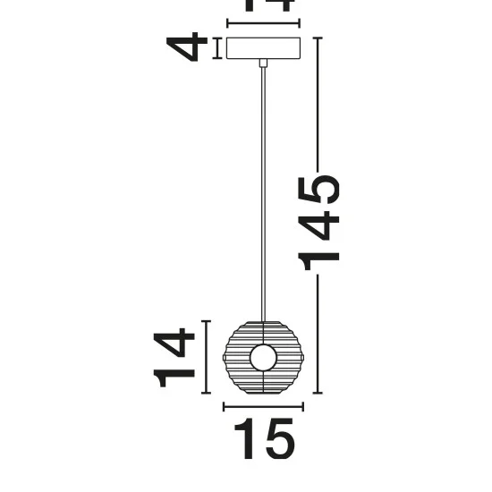 Rippvalgusti Las 9009137 - Valgustus Luminance'ilt