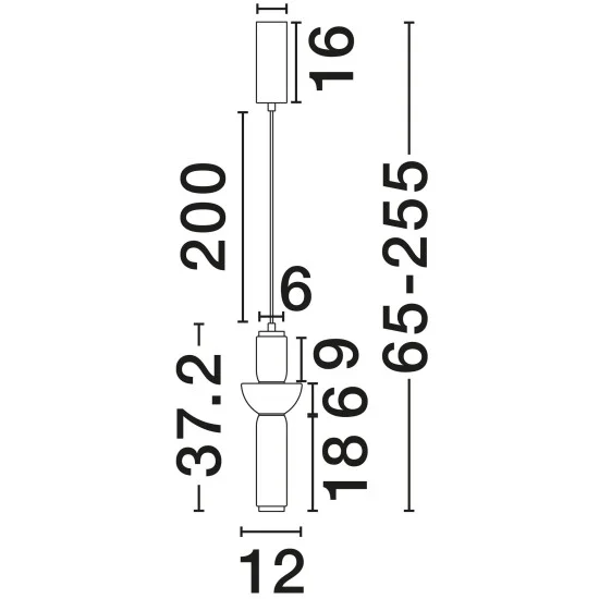 Rippvalgusti Ulon 9009180 - Valgustus Luminance'ilt