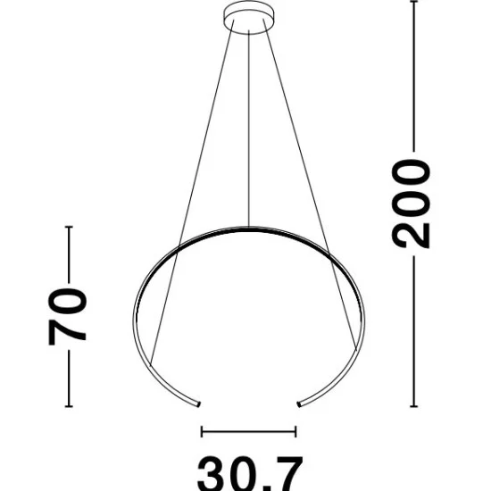Rippvalgusti Breda 9010023 - Valgustus Luminance'ilt