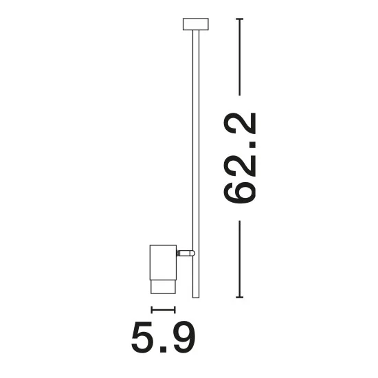 Rippvalgusti Pongo 9010216 - Valgustus Luminance'ilt