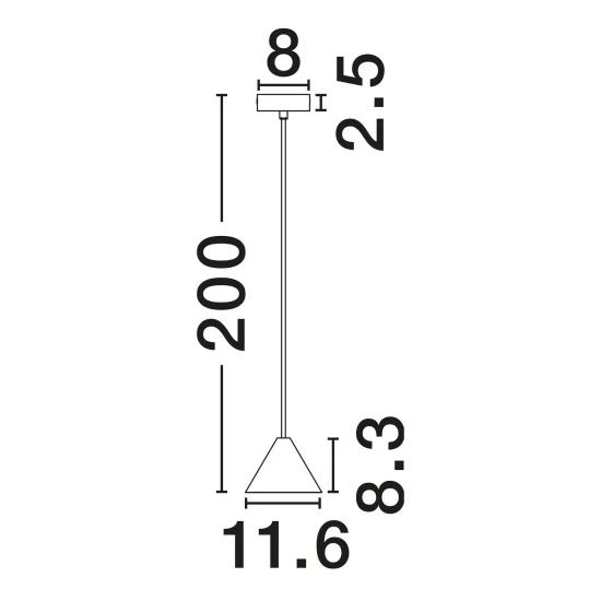 Rippvalgusti Conico 9011430 - Valgustus Luminance'ilt