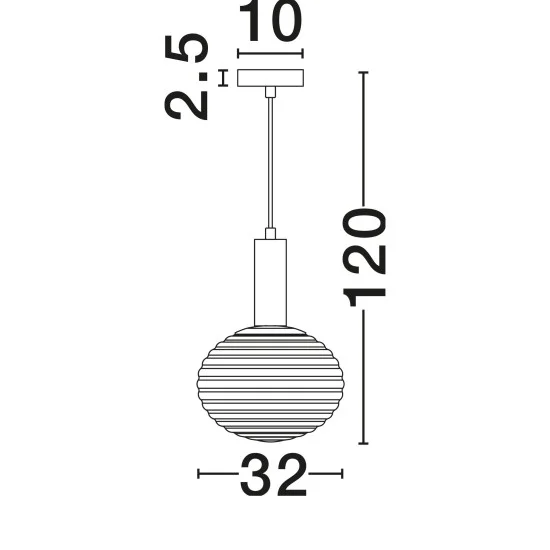 Rippvalgusti Allen 9028843 - Valgustus Luminance'ilt
