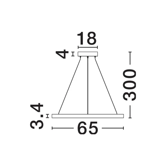 Rippvalgusti Deos 9030895 - Valgustus Luminance'ilt