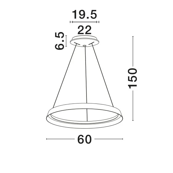 Rippvalgusti Ormi 9030928 - Valgustus Luminance'ilt