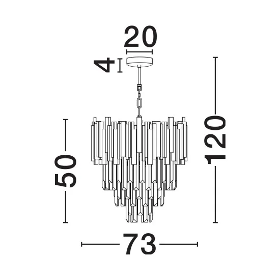 Rippvalgusti Grane 9050110 - Valgustus Luminance'ilt