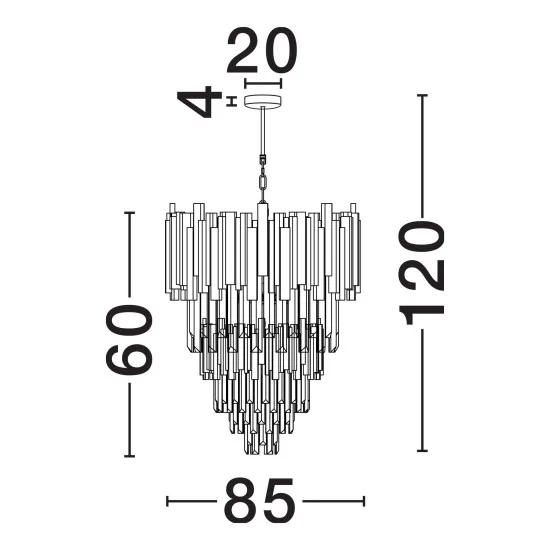 Rippvalgusti Grane 9050120 - Valgustus Luminance'ilt